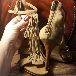 Stiletto Heels, DOLLHOUSE Fringed Leather